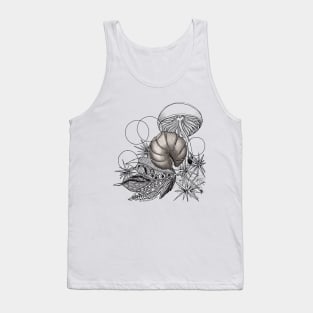 Curled up Roly-Poly Doodle Tank Top